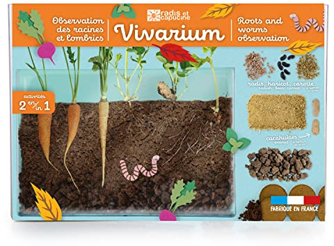 Radis et Capucine - Vivarium - Observation des racines et vers de terre