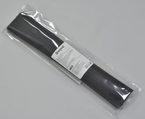 100 Stück Fasern stäbchen Reed Diffusor Stöcke Reed Sticks ätherisches Öl Aroma Diffusor Stöcke (32cm*3mm, Schwarz)
