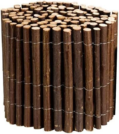 Garden Mile Willow Edging - Garden Fencing Lawn Edging Accessories - Willow Log Material - Outdoor Flexible Garden Edging Pathways & Driveways - Outdoor Border Fence for Garden (15cm x 200cm)