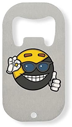 Generic Ancap Man Anarcho Capitalism Country Ball Flaschenöffner aus Edelstahl Silber