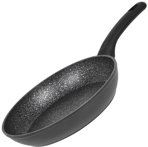 RESTO 93404 Bratpfanne 28cm, Pfanne aus geschmiedetem Aluminium mit Marmor-Antihaftbeschichtung - Komfortabler ergonomischer Soft-Touch Griff und hitzebeständige Außenbeschichtung (h= 5,3 cm)