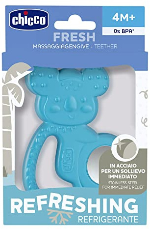 CHICCO - Masseur de dentition réfrigérant, 4 mois +, bleu clair