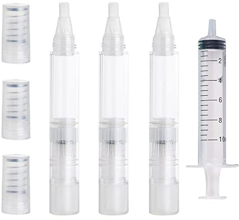 Fotrsta Lackstift leerer Ölstift transparenter Farbstift befüllbarer Pinselstift für Innenfarbe bis Trockenbau Wandschränke Möbel Holz, 4 Stück