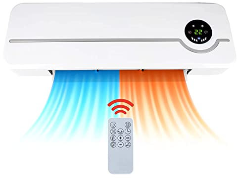 Stufa a parete in ceramica, Termoventilatore, Risparmio energetico, Bianco silenzioso, Riscaldatore elettrico, 2000 Watt, Riscaldatore elettrico mobile, Radiatore compatto Stufe elettriche S