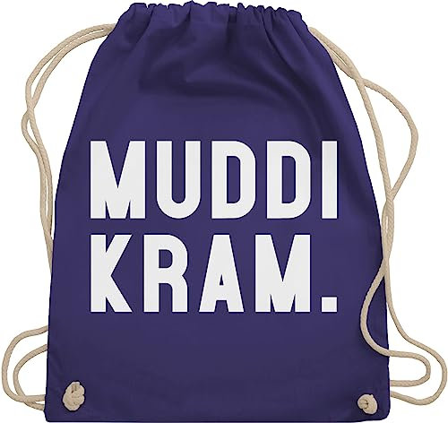 Turnbeutel Rucksack - Mama - Taschen - Muddi Kram - Unisize - Lila - muttertagsgeschenk stoffrucksack mommy mutter mum stoffbeutel mothers day gift muttertagsgeschenke mom mutti juterucksack