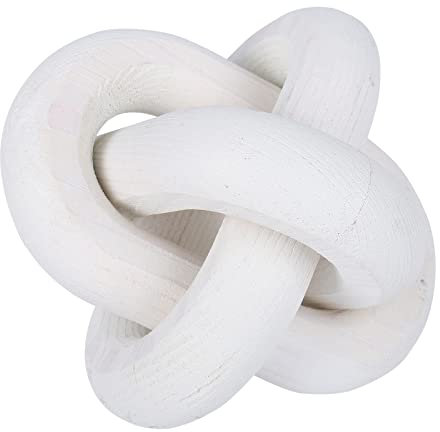 Blaward 3 Link Wood Chain Shelf, Coffee Table Decor, Modern Hand Carved Decorative Knot, Wooden Chain Home Decor