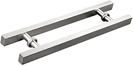 Torbeschläge, gebürsteter Edelstahl-Vierkantrohr-Türgriff, geeignet für Holztüren/Glastüren/Scheunentore/Push-Pull-Türen/Schiebetüren (1200 x 900 mm)