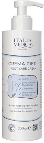 Italia Medica | Crema Piedi, Urea 10%, Piedi Talloni Screpolati, Per Pelle Secca, Idratante Profumata anche per Piede Diabetico, Professionale, Idratazione Profonda - Olio di Mandorla, Burro di Karité