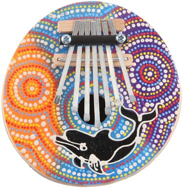 MANDDLAB Strumento Musicale per Pianoforte con Pollice Regolabile e Dito Regolabile Mbira con Guscio di Noce di Cocco Sintonizzabile un 7