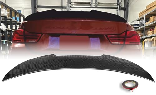 MpTuned Heckspoiler passend für 4er F36 Gran Coupe 2014–2020, Spoiler Lippe Kofferraum PSM Stil, ABS Kunststoff Carbon Optik, Sport Design, Einfache Installation