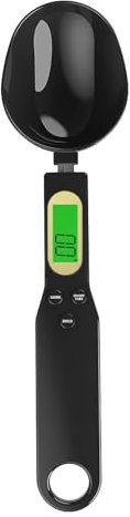 Digital Measuring Spoon,Weighing Spoon Scale 500g/0.1g Electronic Kitchen Scoop Measure with LCD Screen Display for Cooking,Baking,Flour,Spices and Pet/Dog/Cat Food Measuring Scoop