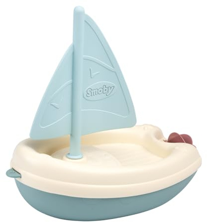 Smoby - Little Smoby - Bateau à Voile - Jouet de Bain - Roue à Aubes - Favorise la Dextérité - A Partir de 12 Mois - Fabrication Française