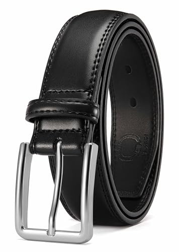 CHAOREN Cintura Uomo Pelle, Cinture da Uomo Nera Marrone 35mm, Perfette per Elegante Business e Jeans Casual