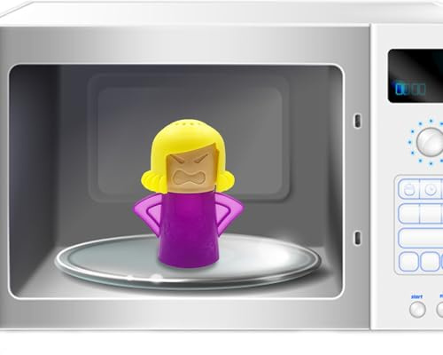 Duroecsain Limpiador de microondas con agua y vinagre – Limpiador de vapor para cocina y hogar