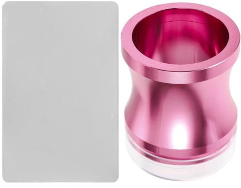 VALICLUD Kit di Timbri per Unghie in Silicone Rosa per Nail Art, Strumento Multi-funzionale Pratico Grande Trasparente e Raschietto, per Decorazioni Nail Art Colore Casuale