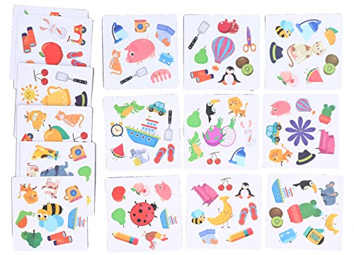 Fdit Crazy Flip Card Game per la Famiglia, Gioco Educativo di Riconoscimento di Modelli per Bambini, Ispira il Pensiero Attivo e Arricchisce la Conoscenza, Contiene 54 Carte