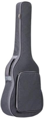 NDSJAIE Universal gitarrväska 40 tum och 41 justerbar vadderad akustisk gitarrväska, Grå, Taglia Unica, One Style