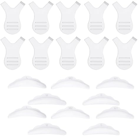 AVUELOI 10 Piezas Y Forma Cepillo de Pestañas, Y Brush para lifting de pestañas, aplicador permanente de pestañas, herramienta para lifting de pestañas, Levantar Pestañas Separador de Levantamiento