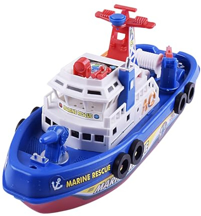para Jugar En El Agua con De Bomberos - Juguetes De Baño, Juegos Flotantes | Diseño De con Función De Aspersión De Agua para Niños, Ducha, Bañera, Uso De Piscina, Equipo De Juego A