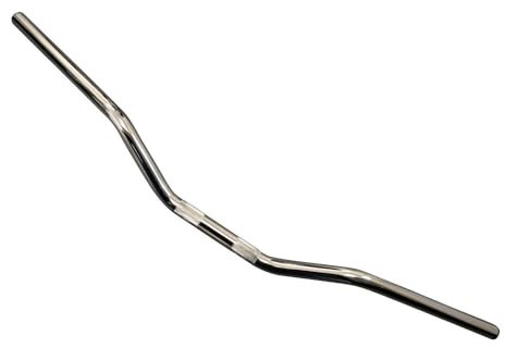 Motorcycle Chrome Drag Handlebars - 22mm 7/8 inch for Roadsters, Street Bikes, Bobbers, Choppers, Brat Bikes and Streetfighters | Universal Fitment