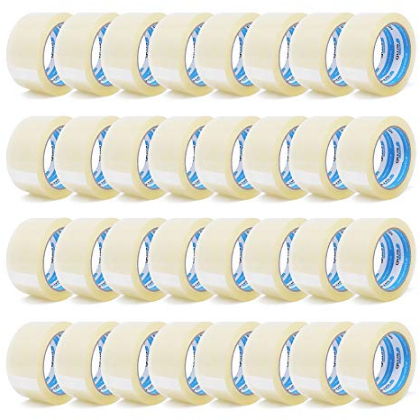gws Paketklebeband 144 Rollen farblos Geräuscharmes Universalklebeband zum Verpacken von Paketen - Hohe Klebekraft - Profi-Qualität 66 m Länge 50 mm Breite