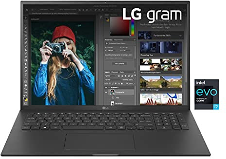 LG GRAM 17 2560X1600 PIXEL INTEL CORE I7-1165G7 16GB LPDDR4X 512GB SSD WINDOWS 10 PROFESSIONAL BLACK 17Z90P-G.AP75D