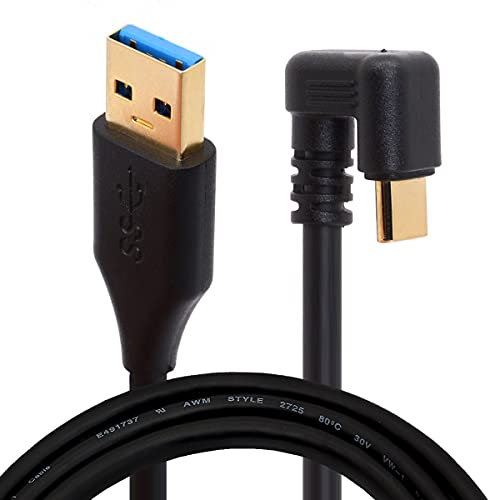 Cavo USB di tipo C, cavo da gioco, lunghezza 1,8 m, 180 gradi, a forma di U, da USB C a USB 3.0, cavo di ricarica veloce, adattatore di sincronizzazione dati USB C Charger (1,8 metri)