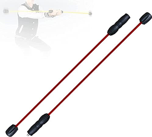 LIOYUHGTFY Fitness Schwingstab Body Hochfrequenz-Trainingsstange Elastische Stange, Abnehmbare Tremorstange für zu Hause Gewichtsverlust, Fettverbrennung, Pilates, Rot 825(Color:Red)