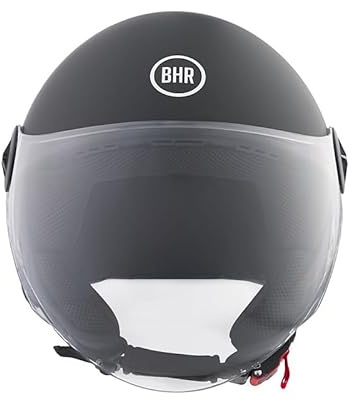 BHR Casco Demi-Jet, Casco Scooter 832 MINIMAL | Omologato ECE 22.06, Leggero e Compatto, Ideale per Città e Sottosella, Uomo e Donna, Casco Moto e Motorino