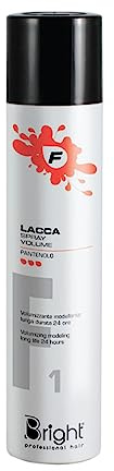 Bright Professional Hair Lacca Spray Volume, Volumizzante Modellante Lunga Durata con Pantenolo 500 ml