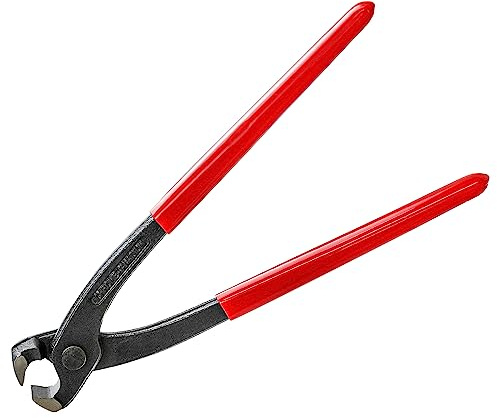 AKIHISA 9 inch Ear Clamp Pliers, Chrome Vanadium Steel Crimper Tool, Nail Remover, Pincer Crimper Tool for Pipe Hose Clamps