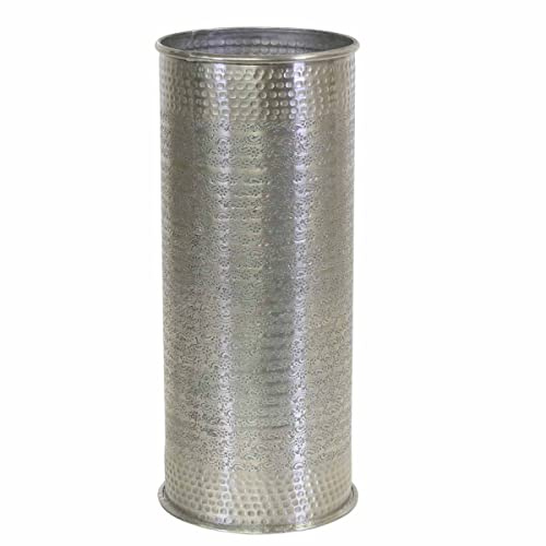 Casa Moro Orientalischer Regenschirmständer Cadiz Silber 21x51 cm rund aus Aluminium mit Hammerschlag Luxus Schirmhalter einzigartiger Schirmständer für Stöcke Regenschirme RSH300