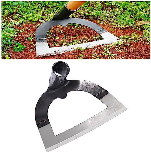 Quesardens Azada de jardín, azada Hueca de Acero Entero, azada Hueca endurecida, azada para Malas Hierbas, azada de jardín para la Agricultura (Size : Large)