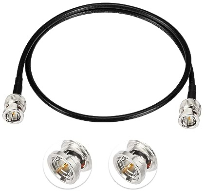 Superbat BNC Kabel 60cm 3G/6G/HD SDI Kabel Dünn Belden 1855A Kabel 75ohm BNC Stecker auf Stecker Koaxial Kabel SDI Video Kabel für HD-SDI/3G-SDI/4K Kamera Broadcast CCTV Monitor SDI Converter