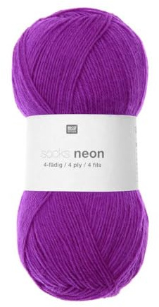 Socks Neon Sockenwolle, 4-fädig, 100 g Rico Design
