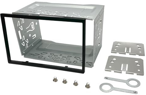 Telaio in Metallo per Stereo 2 Din - Radio kit Telaio di Montaggio per Autoradio Doppio DIN, Lettore DVD per Auto, Navigazione GPS
