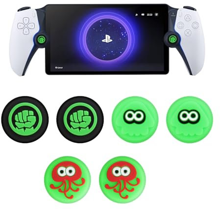 Olycism Tapas de Silicona Suave Antideslizantes para PlayStation Portal Tapas de Joystick de Silicona con Funda Protectora de Controlador PlayStation 5 Portal para PS5 3 Pares (Paquete de 6)