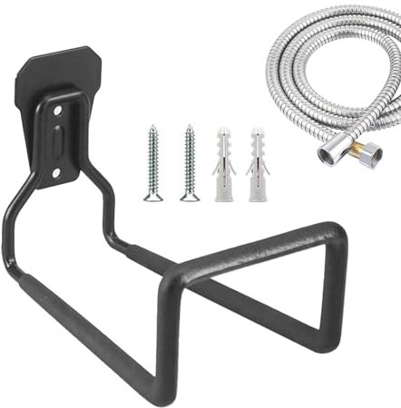 Povanjer Gartenschlauchaufbewahrung, Gartenschlauchhalter,Robuste Wandhalterung für Wasserschläuche | Schlauchaufroller aus Metall, Schlauchhalter, Schlauchhaken, Schlauchhalter für den Außenbereich
