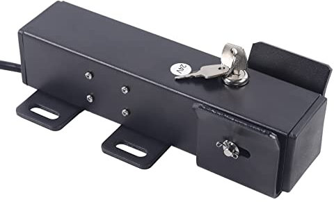 Serrure de portail électrique, ouverture automatique de portail coulissant, télécommande britannique, système d'opérateur, dispositif de sécurité pour l'extérieur, étanche, noir, avec télécommande, CC