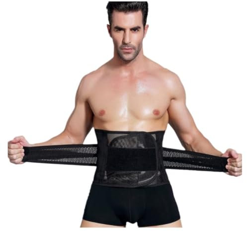 GOOPEEG Bauchweggürtel Stretch Hose Taillenmieder Shapewear Bauchkontrolle Mieder Unterbrust Korsett Schlankheits Body Shaper Bauchweg Mieder(Black,3XL)
