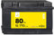 Denagi EFB 12V 80Ah Autobatterie 770A/EN Starterbatterie, Start-Stopp & Standheizung geeignet, absolut wartungsfrei