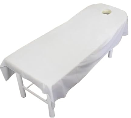 Waschbare Massageliege Auflage Mikrofaser-Massage-Komfort-Tischset, Schönheitssalon, SPA, Bettdecke, Sofa, Zuhause, weiche Bettwäsche(WHITE)