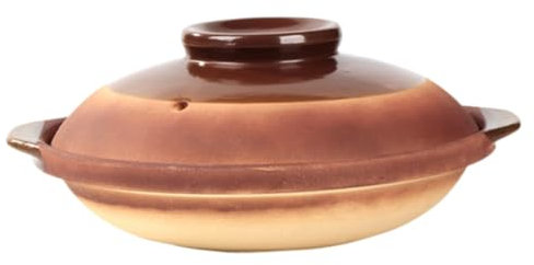 OKUMEYR Casseruola in Ceramica Coperchio Pentola Per Stufato Accessorio Da Cucina Per Riscaldamento Uniforme E Facile Da Pulire