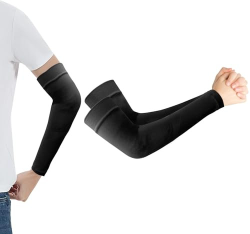 Arm Sleeves,Sleeves To Cover Arms,Black 1 Pair,Arm Sleeves Men,Arm Warmers,Tattoo Sleeves For Men,Arm Protection Sleeves,Arm Sleeves Women,Arm Compression Sleeves For Women,Uv Protection Sleeves