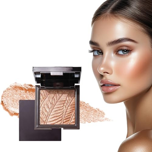 1 Stück Evidenziatore Argento in Polvere, Illuminante e Cipria Contouring, Lunga Durata Brillantezza per Guance, Occhi e Naso, Perfetto per Look Luminosi (03#)