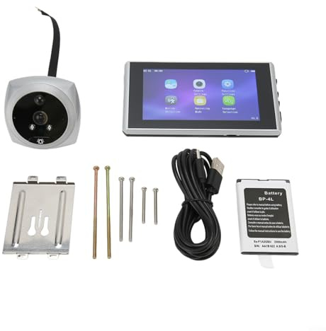 GLFLOW Kamera (Türspion Cam) Kabellos 1080P HD 160 Grad Weitwinkel Bewegungserkennung Türklingel Home Security