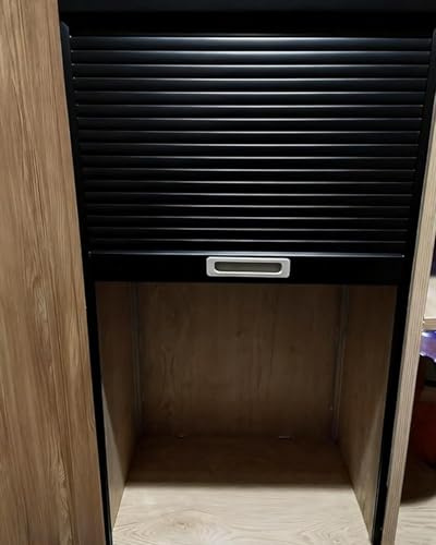 Falttür Ersatz-Rollladen-Küchenschrank-Set, Herunterziehbare Faltwand für Schrank, Garage, Kleiderschrank, Flexible Sideboard-Schienen-Sets, Dekorativ(40x75cm/16x30in)
