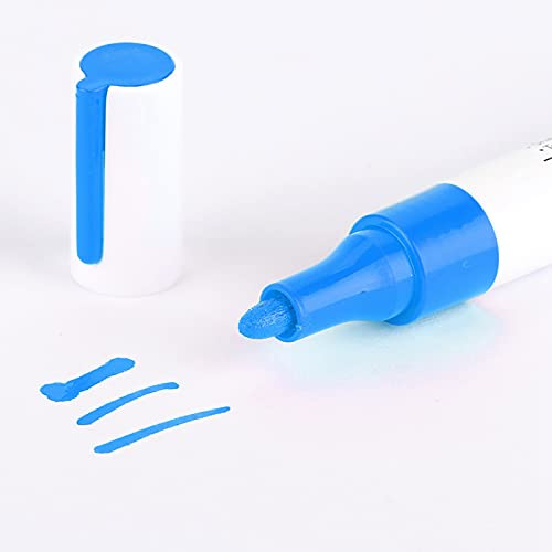 Ausla Lápiz Profesional Azul Impermeable para Pintura de Neumáticos, Bolígrafos para Marcar Neumáticos, de Larga Duración para Marcas de, Hechos de Material de, Fácil de Instalar (BLUE)