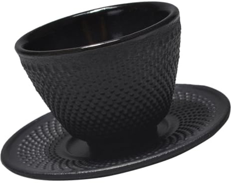 JECOMPRIS Tasse à Thé Fer Ensemble Tasse Et Soucoupe Fer Traditionnelle Domestique Chinoises Fonte