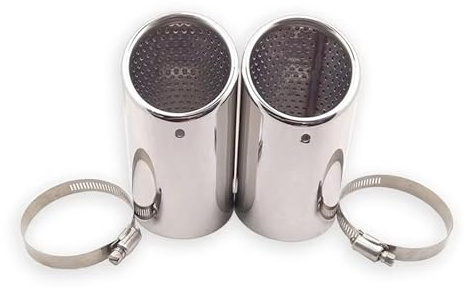 Tubo Scarico 2 Pz Inox Tubo Marmitta Per VW Per Passat B6 3C 2005-2012 Tubo Punta Silenziatore Chrome Trim 2010 Terminale(A)